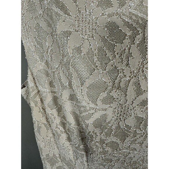 J Howard Cream White SZ 16 Cotton Blend Pleated Dress NWT - Picture 2 of 9